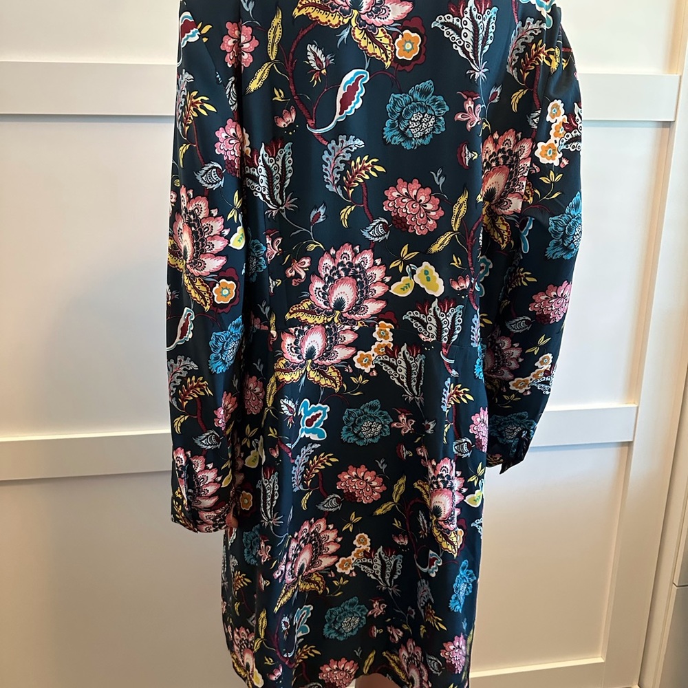 The loft green floral long sleeve dress size 18 - Picture 4 of 12